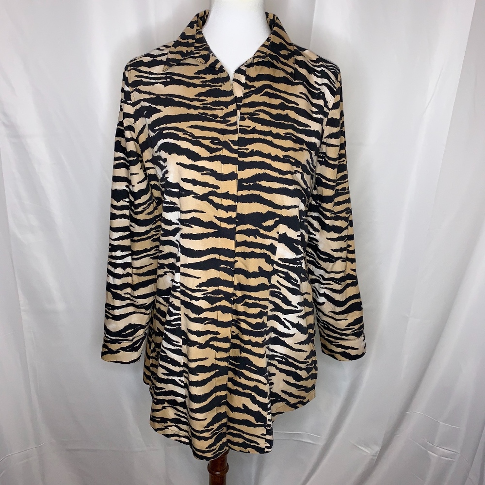 Chico's Tiger Print Tunic, Size 0 (Small)